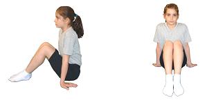temel jimnastik duruşları Bacaklar Bükülü Oturuş